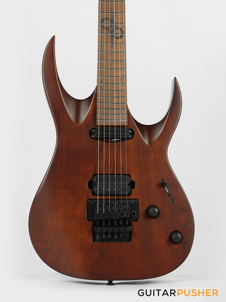 Solar Guitars AB1.6FRNB Natural Brown Matte Electric Guitar w/ Floyd Rose