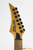 Solar Guitars AB1.7BOP Artist LTD Black Open Pore 7-String Electric Guitar w/ Evertune Bridge