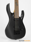 Solar Guitars AB1.7BOP Artist LTD Black Open Pore 7-String Electric Guitar w/ Evertune Bridge