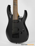 Solar Guitars AB1.7BOP Artist LTD Black Open Pore 7-String Electric Guitar w/ Evertune Bridge