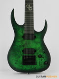 Solar Guitars S1.7LB Lime Burst Matte 7-String Electric Guitar w/ Evertune Bridge