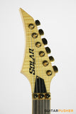 Solar Guitars SB1.6FRFM Flame Natural Matte Electric Guitar w/ Floyd Rose 1000