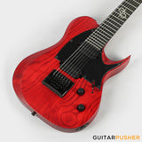 Solar Guitars T1.7TBR Trans Blood Red Matte 7-String Electric Guitar w/ Evertune Bridge