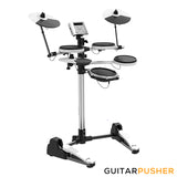 Aroma TDX-10 Space-Saving Compact 4+3 Electronic Drums with 10 inch Dual Zone Snare and Cymbal Choke - White