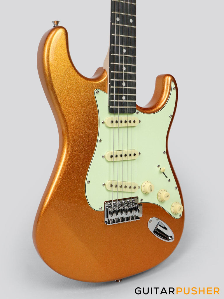 Tagima TG-500 S-Style Woodstock Series - Metallic Gold Yellow ...