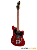 Tagima Brazil Series Jet Blues Deluxe, Semi-Hollow Electric Guitar (Metallic Deep Orange) Rosewood Fingerboard/Black Pickguard