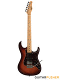 Tagima Brazil Series Stella HSS S Style Electric Guitar (Honeyburst) Maple Fingerboard/Tortoise Pickguard
