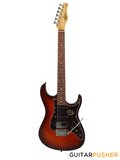Tagima Brazil Series Stella HSS S Style Electric Guitar (Honeyburst) Rosewood Fingerboard/Tortoise Pickguard