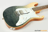 Tagima Stella DW HSS S Style Electric Guitar (Transparent Black Fade) Rosewood Fingerboard/White Pickguard