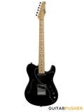 Tagima Brazil Series T-920 Semi-Hollow T Style Electric Guitar (Black) Maple Fingerboard/Black Pickguard