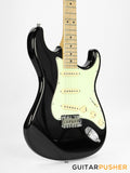 Tagima New T-635 Classic Series S Style Electric Guitar - Black (Maple Fingerboard/Mint Green Pickguard)