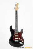 Tagima New T-635 Classic Series S Style Electric Guitar - Black (Rosewood Fingerboard/Tortoise Shell Pickguard)