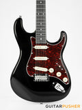 Tagima New T-635 Classic Series S Style Electric Guitar - Black (Rosewood Fingerboard/Tortoise Shell Pickguard)