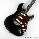 Tagima New T-635 Classic Series S Style Electric Guitar - Black (Rosewood Fingerboard/Tortoise Shell Pickguard)