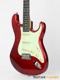 Tagima New T-635 Classic Series S Style Electric Guitar - Metallic Red (Rosewood Fingerboard/Mint Green Pickguard)