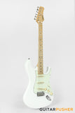 Tagima New T-635 Classic Series S Style Electric Guitar - Olympic White (Maple Fingerboard/Mint Green Pickguard)