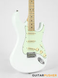 Tagima New T-635 Classic Series S Style Electric Guitar - Olympic White (Maple Fingerboard/Mint Green Pickguard)