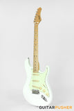 Tagima New T-635 Classic Series S Style Electric Guitar - Olympic White (Maple Fingerboard/Mint Green Pickguard)