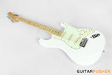 Tagima New T-635 Classic Series S Style Electric Guitar - Olympic White (Maple Fingerboard/Mint Green Pickguard)