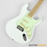 Tagima New T-635 Classic Series S Style Electric Guitar - Olympic White (Maple Fingerboard/Mint Green Pickguard)