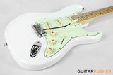 Tagima New T-635 Classic Series S Style Electric Guitar - Olympic White (Maple Fingerboard/Mint Green Pickguard)