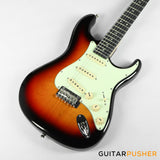 Tagima New T-635 Classic Series S Style Electric Guitar - Sunburst (Rosewood Fingerboard/Mint Green Pickguard)