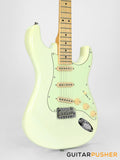 Tagima New T-635 Classic Series S Style Electric Guitar - Vintage White (Maple Fingerboard/Mint Green Pickguard)