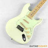 Tagima New T-635 Classic Series S Style Electric Guitar - Vintage White (Maple Fingerboard/Mint Green Pickguard)