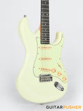 Tagima New T-635 Classic Series S Style Electric Guitar - Vintage White (Rosewood Fingerboard/Mint Green Pickguard)