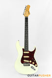 Tagima New T-635 Classic Series S Style Electric Guitar - Vintage White (Rosewood Fingerboard/Tortoise Shell Pickguard)