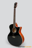 Tagima TW-29 EQ Medium Jumbo Acoustic-Electric Guitar - Black