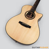 Tyma G-20 Solid Top Auditorium Acoustic-Electric Guitar Spruce/Rosewood - Natural