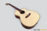 Tyma G-25E Santos Solid Engelmann Spruce Top Santos Rosewood Auditorium Acoustic-Electric Guitar with T-200 preamp