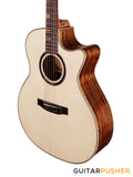 Tyma G-26E Solid Engelmann Spruce Top Koa Grand Auditorium Acoustic-Electric Guitar with T200 pickup