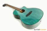 Tyma G-3 CBE Solid Sitka Spruce Top Mahogany Auditorium Acoustic-Electric Guitar with T-200 preamp (Ice Blue)