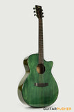 Tyma G-3 CGE Solid Sitka Spruce Top Mahogany Auditorium Acoustic-Electric Guitar with T-200 preamp (Coral Green)