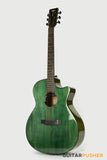 Tyma G-3 CGE Solid Sitka Spruce Top Mahogany Auditorium Acoustic-Electric Guitar with T-200 preamp (Coral Green)