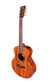 Tyma M-12ME Solid Mahogany Top All-Mahogany Mini Jumbo Acoustic-Electric Guitar with Fishman Presys II
