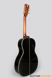 Tyma TP-18E Solid Top 00 Parlor Acoustic Guitar - Black