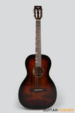 Tyma TP-18E Solid Top 00 Parlor Acoustic Guitar - Brown Sunburst