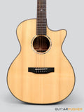 Tyma TG-10E Solid Sitka Spruce Top African Peach Core Grand Auditorium Acoustic-Electric Guitar with T-200 preamp