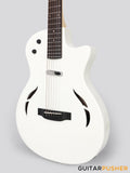 Tyma TE-1 Hollowbody Electric Guitar - White