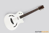 Tyma TE-1 Hollowbody Electric Guitar - White