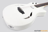 Tyma TE-1 Hollowbody Electric Guitar - White
