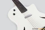 Tyma TE-1 Hollowbody Electric Guitar - White