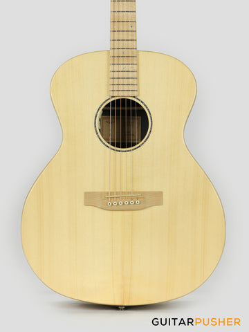 Tyma V-2FME Solid Top Acoustic Guitar Spruce/Maple with Pickup