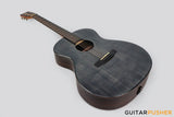 Tyma V-2ME Solid Top Auditorium Acoustic Guitar Spruce/Macassar Ebony with Pickup