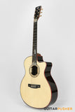 Tyma V-40E All-Solid Wood European Spruce Top Indian Rosewood Grand Auditorium Acoustic-Electric Guitar with T-200 preamp