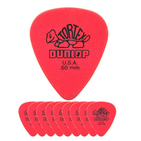Dunlop Tortex Pitch Black Guitar Picks - 72 Pack, Standard .50mm (488R.50)