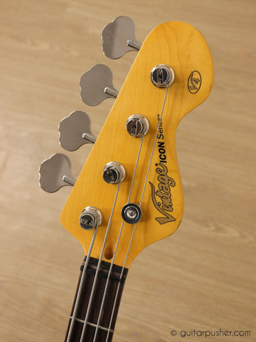 Vintage Icon V4 PB Bass - Vintage Sunburst – GuitarPusher